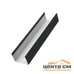 Забор-жалюзи стойка 60*40, Милан, Токио Велюр RAL 7024 (мокрый асфальт), длина 2м