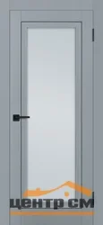 Дверь PROFILO PORTE ПСТ-35 стекло сатинат, серый матовый 80
