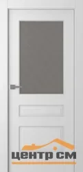 Дверь BELWOODDOORS "Роялти" стекло Мателюкс белый витраж 80 (21-9) эмаль белый
