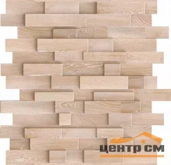 Панель листовая ПВХ самоклеящаяся «Эффект» бруски «Монтана» 460х442 (пленка 0,3мм) Регул