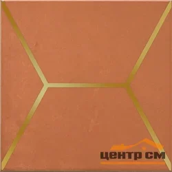 Плитка KERAMA MARAZZI Витраж оранжевый глянцевый декор 15x15 арт.OP\D181\17066