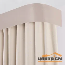 Карниз "Матэ" с поворотами (бленда 7см), 3,0 трюфель 2-х рядный