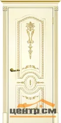 Дверь ТЕКОНА SMALTA-DECO 11 глухая патина золото эмаль слоновая кость 70