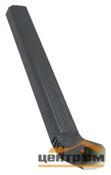 Труба прямоугольная с коленом Vortex 3м RAL 7024