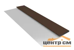 Планка стартовая Полиэстер RAL 8017 (шоколад) для М/сайдинга Блок-Хаус новый 0.45мм, 3м.п.