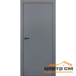 Дверь ДВЕРИ РЕГИОНОВ СИЛК глухая графит (аналог RAL 7012), 70 ПЭТ (кромка ABS черная)