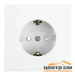 Розетка 1-местная (механизм) СП STEKKER Мия с защитной шторкой с заземлением, 250В, 16А, RST16-3110-01, белая магнолия