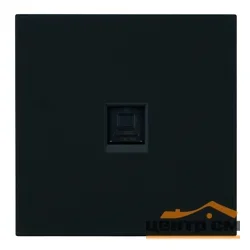 Розетка компьютерная 1-местная (механизм) СП STEKKER Мия, RJ-45, RST00-3117-05, черный бархат