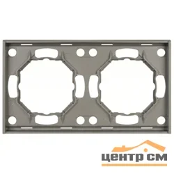 Рамка двухместная ЭРА Arktik титан арт.16-5002-07
