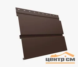 М/сайдинг Квадро брус (GL) Полиэстер RAL8017 (шоколад) толщина 0,45мм, размер 0,34*2 м.п. (в пленке)